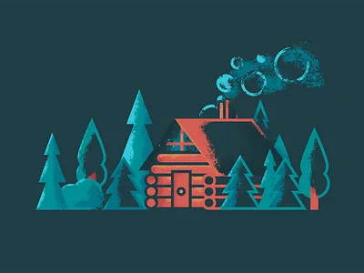 Forrest cabin chimney forrest line art log log cabin pine pines rustic smoke texture tree trees wood woods