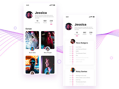Music-personal design ios iphone music people ui ux