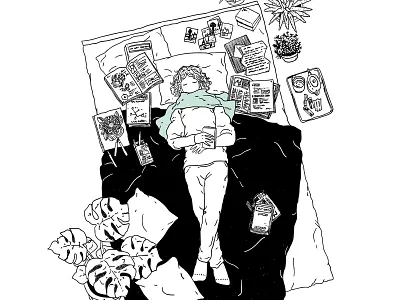 Day 7 Inktober 2018 exhausted ink illustration inktober inktober2018