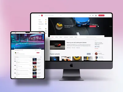 Clone UI Kit - Video sharing like YouTube app dashboard design freebie ios logo minimal mockup sketch template typography ui ui kit user experience ux web web design youtube