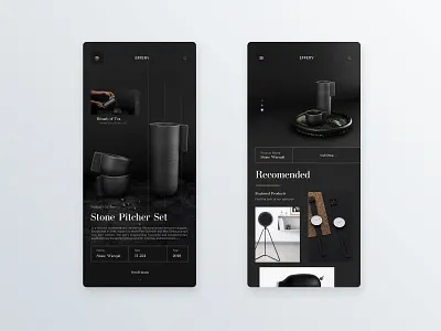 Luxury goods responsive layout black digital interface invision krs krsdesign layout design luxury mobile mobile app design responsive ui uidesign user center design ux