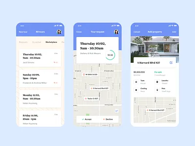 Tour Agent App - Opendoor Hackweek Project app design home house ios mobile opendoor product product design real estate ui ux
