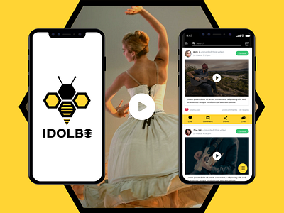 A Video Sharing Application app design icon logo marketplace networking ui ux video video app video sharing videosharing