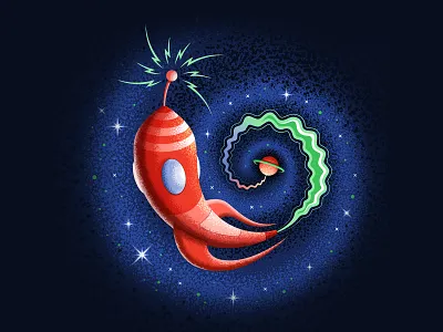 BLAST OFF adobe illustrator aerospace badge design icon illustration illustrator nasa outer space retro rocket san diego space space age space art spacex vector