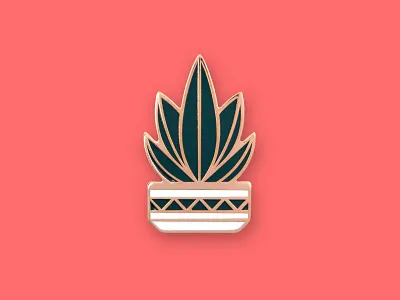 Agave Pin agave cactus dan kuhlken dkng dkng studios enamel pin geometric nathan goldman pot southwestern succulent