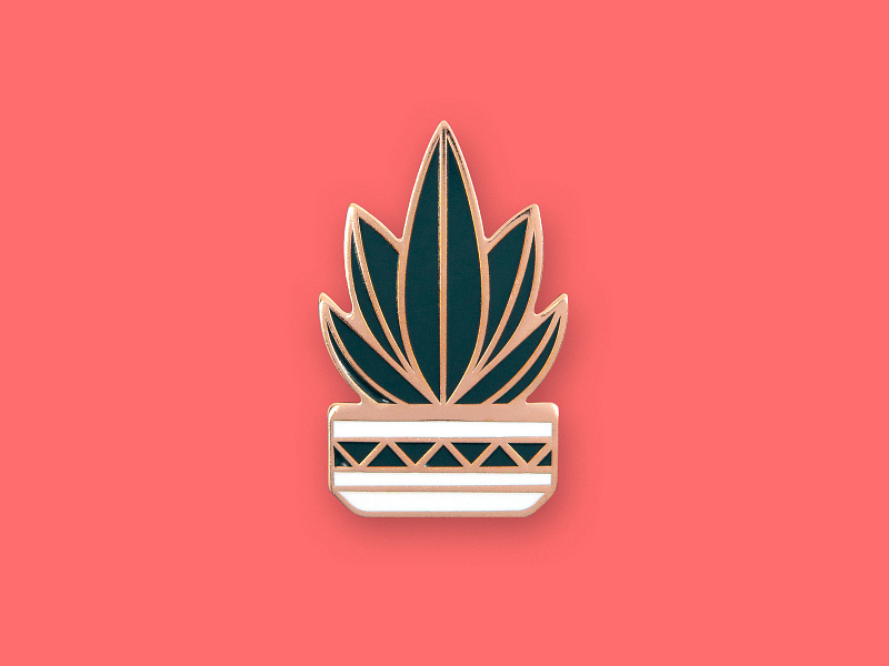 Agave Pin agave cactus dan kuhlken dkng dkng studios enamel pin geometric nathan goldman pot southwestern succulent