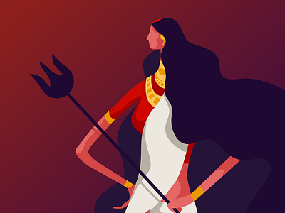 Durga artwork durga durga puja illusartion
