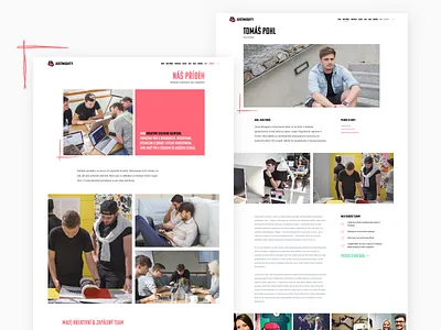 Justmighty new website agency clean design flat justmighty red simple ui ux web webdesign website