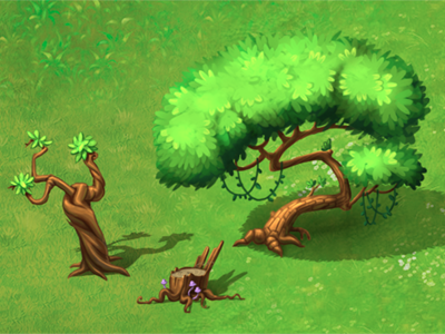 Trees game game art green illustration photoshop tree