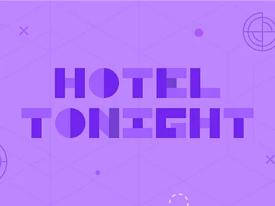 Hotel tonight illustration design dribbble geometric hotel illustration shapes typography