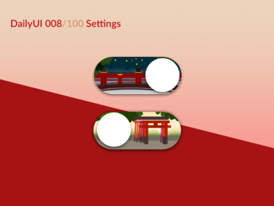 DailyUI 008: Settings app challenge daily 100 challenge daily ui dailyui design illustration mobile switch tokyo ui