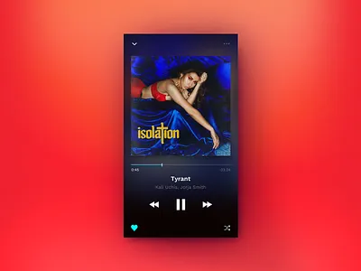 Tidal — Player 💽 concept dark ios kali uchis music player tidal tyrant uid