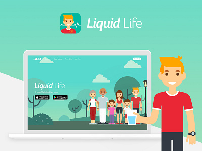 Web Design Acer Liquid Life css design html interaction javascript ui ux design ui design web web design web ui