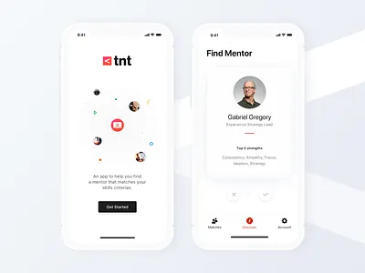 Find Mentor Mobile App app application brand color design icon mobile ui user interface ux