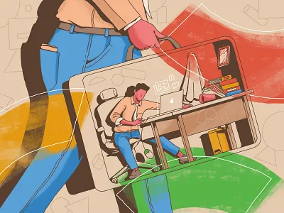 "F*ck! I got fired". arts artwork character fired illustration job