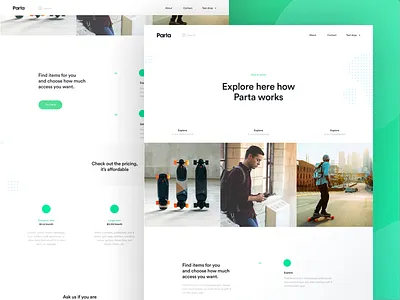 Parta How it Works V2 accessibility android application design interface ios mobile mobility parta ui website