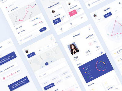App practice app app design blank card design financial graph icon illustration lists mobile ux