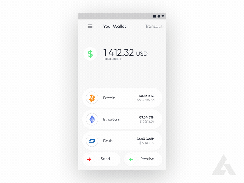 Wallet animation app dashboard design motion studio transition ui ux ux ui wallte web