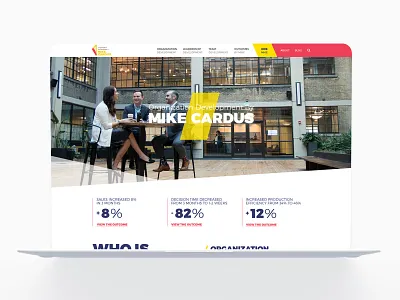 Mike Cardus Homepage colorful geometric homepage stats typography ui ux ux ui website