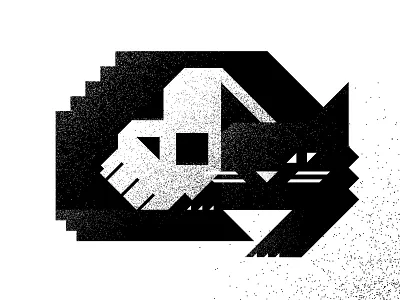 The Black Cat Illustration black cat design edgar allan poe fall geometic halloween illustration skull texture