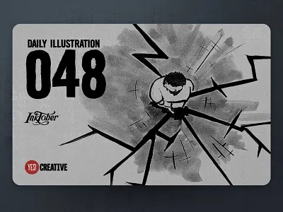 Daily Illustration 49 - Inktober Weak artdaily artwork brushpen creative dailychallenge digitalpainting habit handdrawn happy illustration illustrator ink inktober inktober2018 process weak