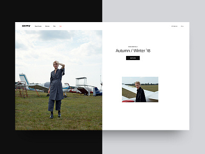 e-Shop design for a clothing brand Ohmy e shop ecommerce fashion homepage design landing page ui webdesign website woocommerce wordpress design
