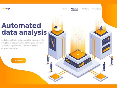 Modern flat design isometric graphic app application banner business concept creative design development flat flat design graphic graphic assets illustration isometric landing landing page modern process technology website