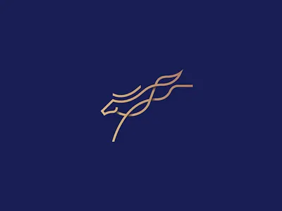 Horse Mark animal animal logo branding horse horse logo identity illustration jump jumping line logo logomark mark minimal symbol