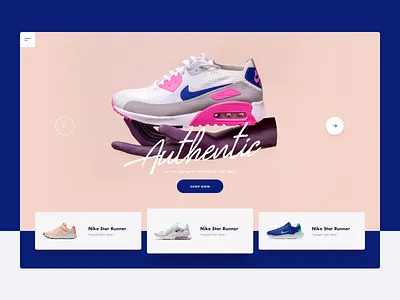 Nike :: Header Concept authentic clean creative ecommerce minimal nike nike concept shoes shop shop app shop design shop website shopping slide tranmautritam ui design vietnam web design web designer website agency