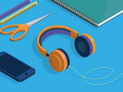 Half-tone Technology Illustrations brand branding design half tone illustration illustrator isometric technology vector vector art vector illustration