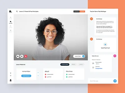 User Interface for Education Platform app design business dashboard e learning education interaction learning mobile product teacher ui university ux videochat web