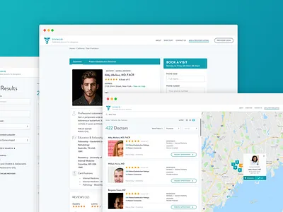 (FREE) Medical Directory - Web App / UI Kit (.sketch file) free uit kit medical sketch medical ui kit ui elements ui kit web ui kit