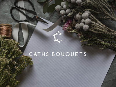 Cath's Bouquets V2 bouquets brand branding colour dribbble flat flower flowers grow icon illustration logo plant shot stroke type vector