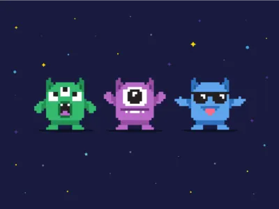 Monster Mania 😍 character characters cute cute adorable cute monster design epic halloween illustration monsters offerzen pixel character
