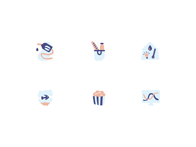 Spending Illustrations entertainment fish gas grocery illustration office supplies pet supplies series set utilities