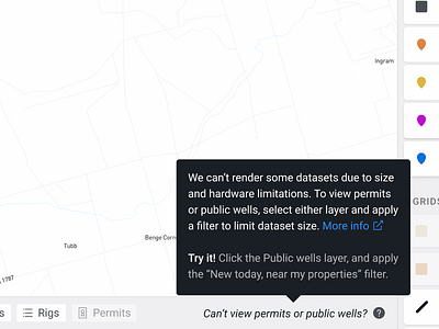 Hidden options hidden links maps not accessible tooltip training try user education