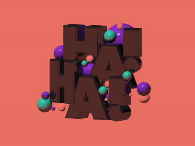 Why so serious? 3d c4d depth design illustration lettering render type typography