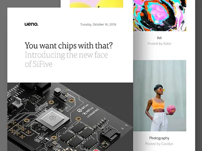 Ueno Newsletter: October 16, 2018 email newsletter newsletter design