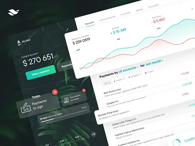 Bank web application concept app background bank bank account bank app bank card banking banking app business cards chart design finance app fintech graph interface list ui ux design web