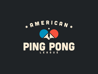 American Ping Pong League apperal cotton bureau flat for sale league logo ping pong sports table tennis tshirt tshirt design