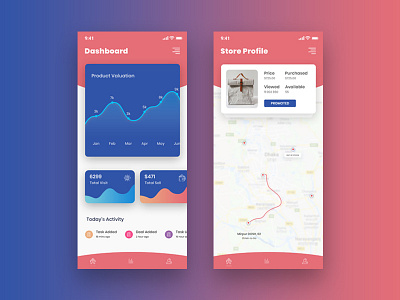 Mobile UI admin app app dashboard app design application dashboard design exploration graph ios ios design mobile design product profile sales technology ui
