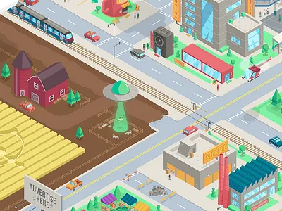 Isometric City art art direction city creative design graphicdesign illustration illustrator isometria isometric vector vetorial
