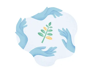 Growth Illustration grain growth hands help illustration people