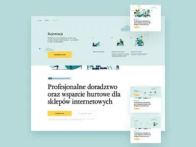 Leker - Hover menu colourful e commerce illustration kids landing page prowling wolves shop store
