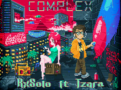 RxSolo ~ INFERIOR COMPLEX depression dystopia future pixel pixel art pixelart racism retro rxsolo tv games tzara