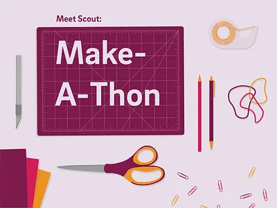 Second Annual Make-A-Thon boston boston design design flat graphic graphic design illustration marketing northeastern northeastern university print scoutdesign student led typography