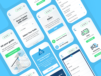 Kizen Mobile app clients contacts crm data design icon illustration kizen marketing mobile mobile app responsive ui ux webapp