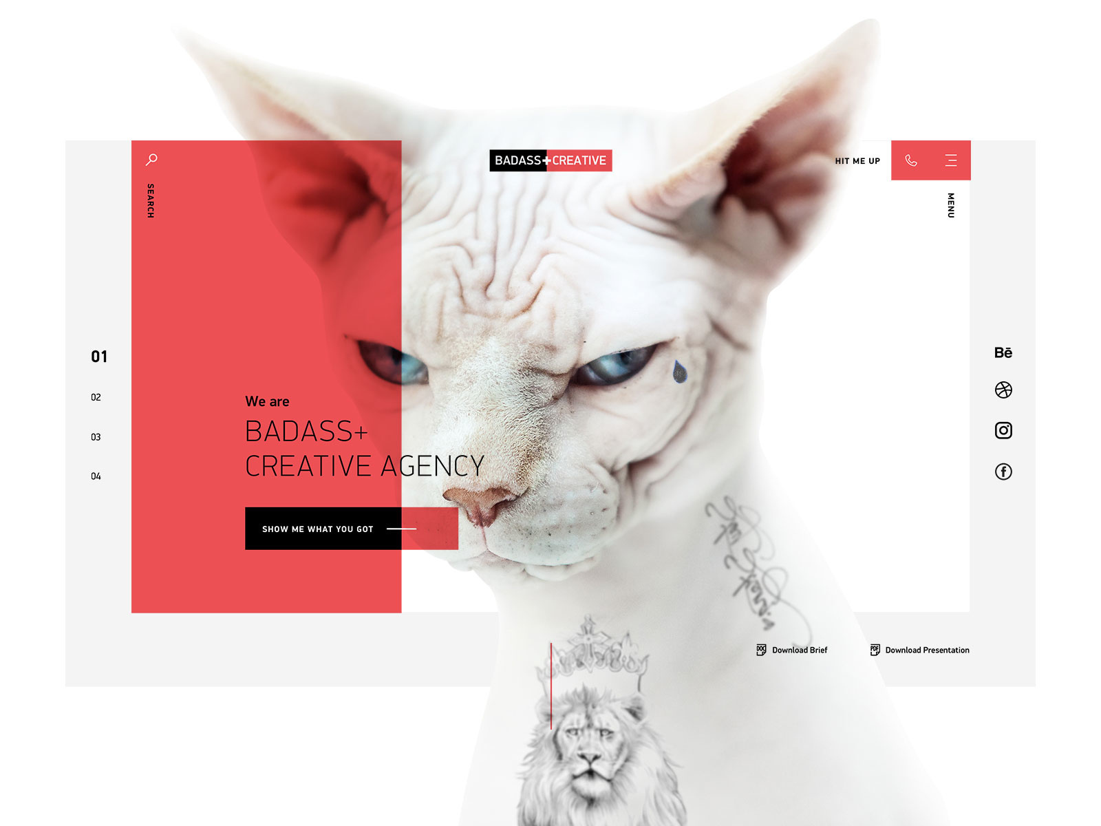 Example of Badass+Creative Agency