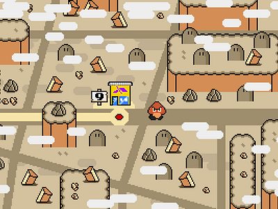 Google Maps Mario Edition google maps mario world pixel animation