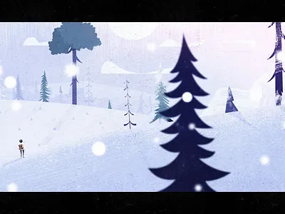 Snowy Extra Scene adventure animation atmosphere background blizzard film scale short snow snowflake still storm trees winter
